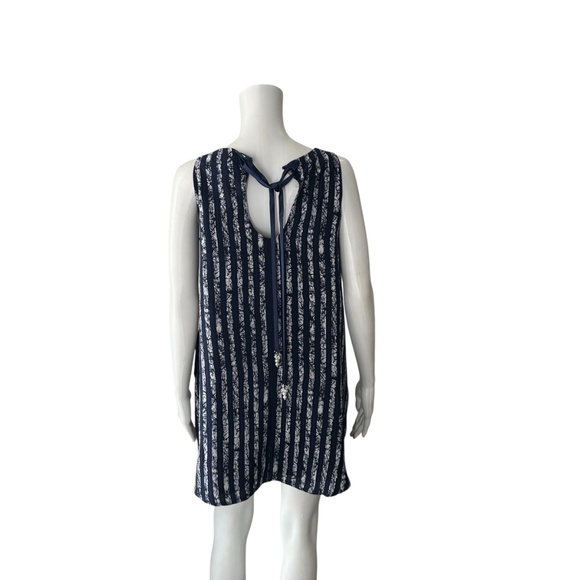Ann Everett Navy Blue & White Mini Dress One Size - Picture 5 of 6